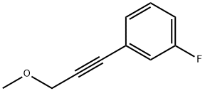 Benzene, 1-fluoro-3-(3-methoxy-1-propynyl)- (9CI) 结构式