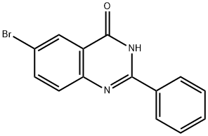 6-BROMO-2-PHENYL-1H-QUINAZOLIN-4-ONE 结构式