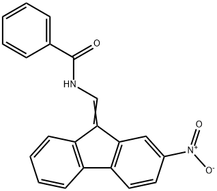 Benzamide, N-[(2-nitrofluoren-9-ylidene)methyl]- 结构式