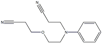 3-[[2-(2-cyanoethoxy)ethyl]phenylamino]propiononitrile 结构式