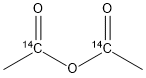乙酸酐 14C标记 结构式