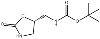 Carbamic acid, [[(5S)-2-oxo-5-oxazolidinyl]methyl]-, 1,1-dimethylethyl ester 结构式