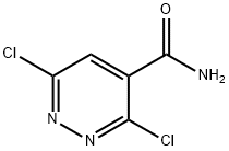 3,6-DICHLOROPYRIDAZINE-4-CARBOXAMIDE 结构式