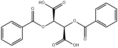 L-(-)-二苯甲酰酒石酸 结构式