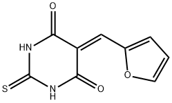 5-[(呋喃-2-基)亚甲基]-4,6-二羟基-2,5-二氢嘧啶-2-硫酮 结构式