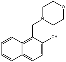 1-(4-吗啉基甲基)-2-萘酚 结构式