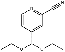 4-(二乙氧基甲基)-2-吡啶甲腈 结构式