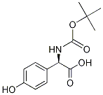 N-BOC-R-对羟基苯甘氨酸 结构式