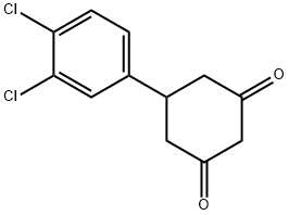 5-(3,4-二氯苯基)环己烷-1,3-二酮 结构式