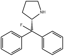 (S)-()-2-氨基-1-氟-4-甲基-1,1-二苯基戊烷 结构式