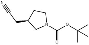 (R)-1-BOC-3-氰甲基吡咯烷 结构式