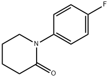 1-(4-氟-苯基)-哌啶-2-酮 结构式