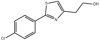 2-(4-氯苯基)-4-噻唑乙醇 结构式