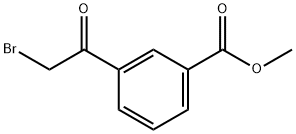 3-(2-溴乙酰基)苯甲酸甲酯 结构式