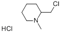 2-氯甲基-1-甲基哌啶盐酸盐 结构式