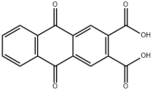 蒽醌-2,3-二羧酸 结构式