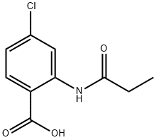 4-氯-2-丙酰氨基苯甲酸 结构式