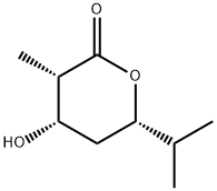 2H-Pyran-2-one,tetrahydro-4-hydroxy-3-methyl-6-(1-methylethyl)-,(3S,4S,6S)-(9CI) 结构式