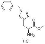 1-苯甲基-L-组氨酸甲酯单盐酸盐 结构式