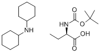 叔丁氧羰酰基D-A-氨基丁酸二环己胺盐 结构式