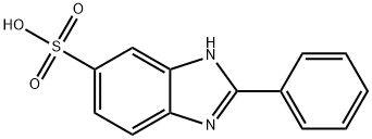 2-苯基苯并咪唑-5-磺酸 结构式