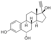 ETHYNYLESTRADIOL IMPURITY E (6-ALPHA-HYDROXY ETHYNYLESTRADIOL) 结构式