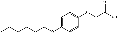 [P-(己氧基)苯氧基]-乙酸 结构式