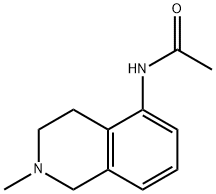 N-(1,2,3,4-Tetrahydro-2-methylisoquinolin-5-yl)acetamide 结构式