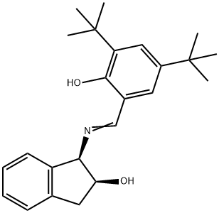 (1R,2S)-1-(3,5-二叔丁基-2-羟基苯亚甲胺)-2-茚醇 结构式