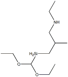 (3-(氮-乙胺基)异丁基)甲基二乙氧基硅烷 结构式