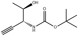 Carbamic acid, [(1R)-1-[(1R)-1-hydroxyethyl]-2-propynyl]-, 1,1-dimethylethyl 结构式