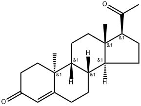 反式黄体酮, (9Β,10Α)-孕甾-4-烯-3,20-酮 结构式