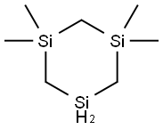1,1,3,3-Tetramethyl-1,3,5-trisilacyclohexane 结构式