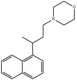 4-[3-(1-Naphtyl)butyl]morpholine 结构式