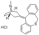 3-dibenzo[b,e]thiepin-11(6H)-ylidene-8-methyl-8-azabicyclo[3.2.1]octane hydrochloride 结构式