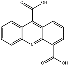 Acridine-4,9-dicarboxylic acid monohydrate 结构式