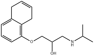 1-[(5,8-dihydro-1-naphthyl)oxy]-3-(isopropylamino)propan-2-ol 结构式