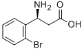 (S)-3-氨基-3-(2-溴苯基)-丙酸 结构式