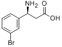 (S)-3-氨基-3-(3-溴苯基)-丙酸 结构式