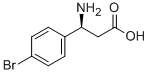 (S)-3-氨基-3-(4-溴苯基)丙酸 结构式