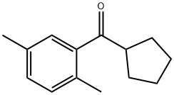 环戊基(2,5-二甲基苯基)甲酮 结构式