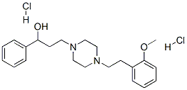 4-(2-methoxyphenethyl)-alpha-phenylpiperazine-1-propanol dihydrochloride 结构式