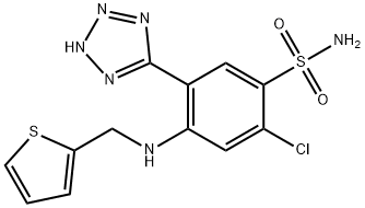 2-Chloro-5-(2H-tetrazol-5-yl)-4-((thiophen-2-ylmethyl)amino)benzenesulfonamide