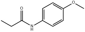 N-(4-甲氧基苯基)丙酰胺 结构式