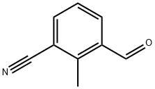 3-氰基-2-甲基苯甲醛 结构式