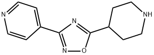 4-(5-PIPERIDIN-4-YL-1,2,4-OXADIAZOL-3-YL)PYRIDINE
 结构式