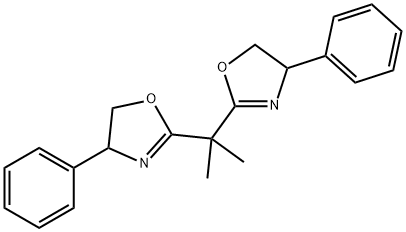 2,2'-(丙烷-2,2-二基)双(4-苯基-4,5-二氢噁唑) 结构式