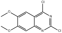 2,4-二氯-6,7-二甲氧基喹唑啉 结构式