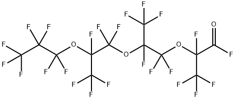 全氟-2,5,8-三甲基-3,6,9-三氧杂十二酰氟 结构式