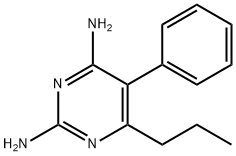 5-Phenyl-6-propyl-2,4-pyrimidinediamine 结构式